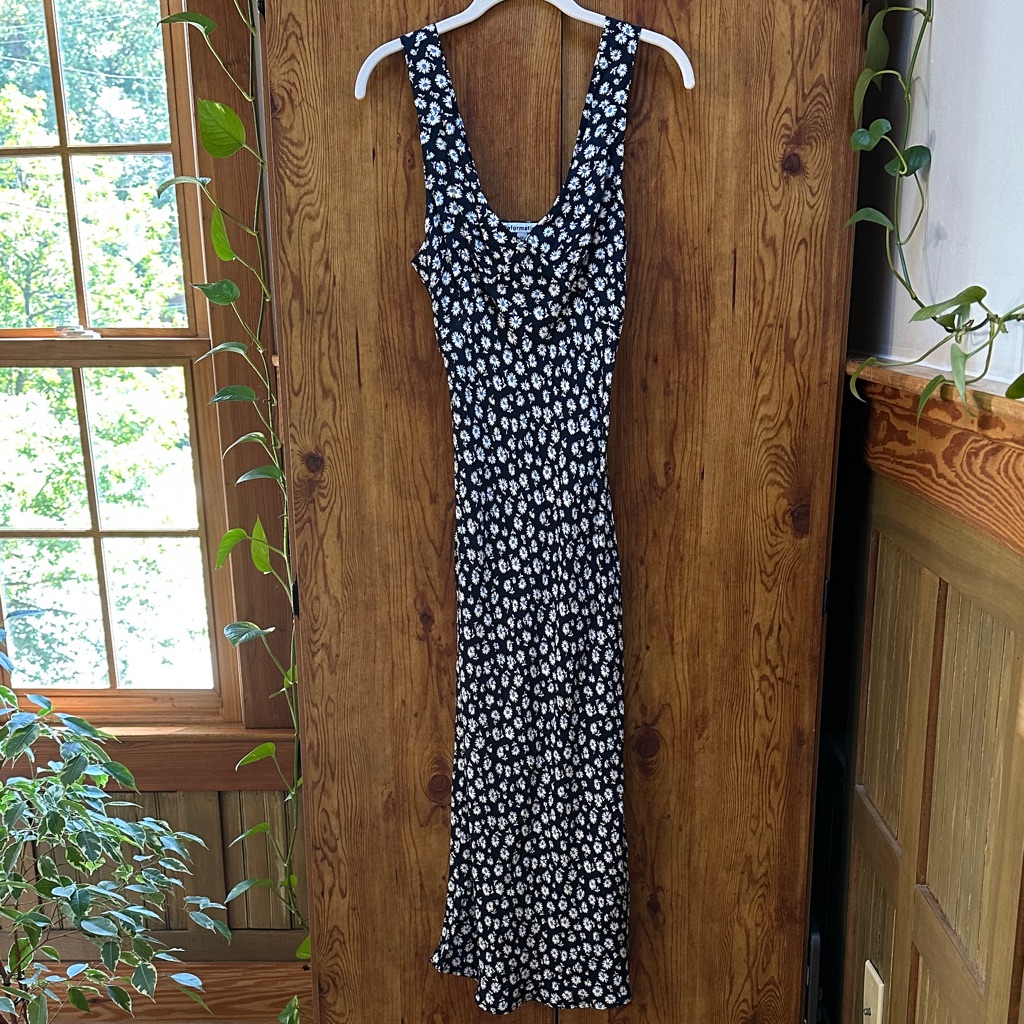 Reformation Beauden Dress In Rico Xs